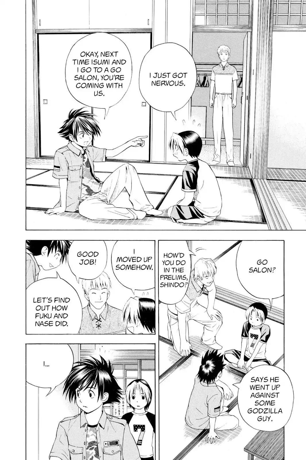Hikaru no Go Chapter 68 page 16 - Chapter 68: The Pro Test Preliminaries: Day Four...and Then...