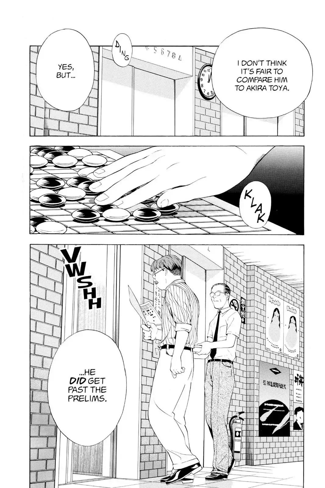 Hikaru no Go Chapter 68 page 22 - Chapter 68: The Pro Test Preliminaries: Day Four...and Then...