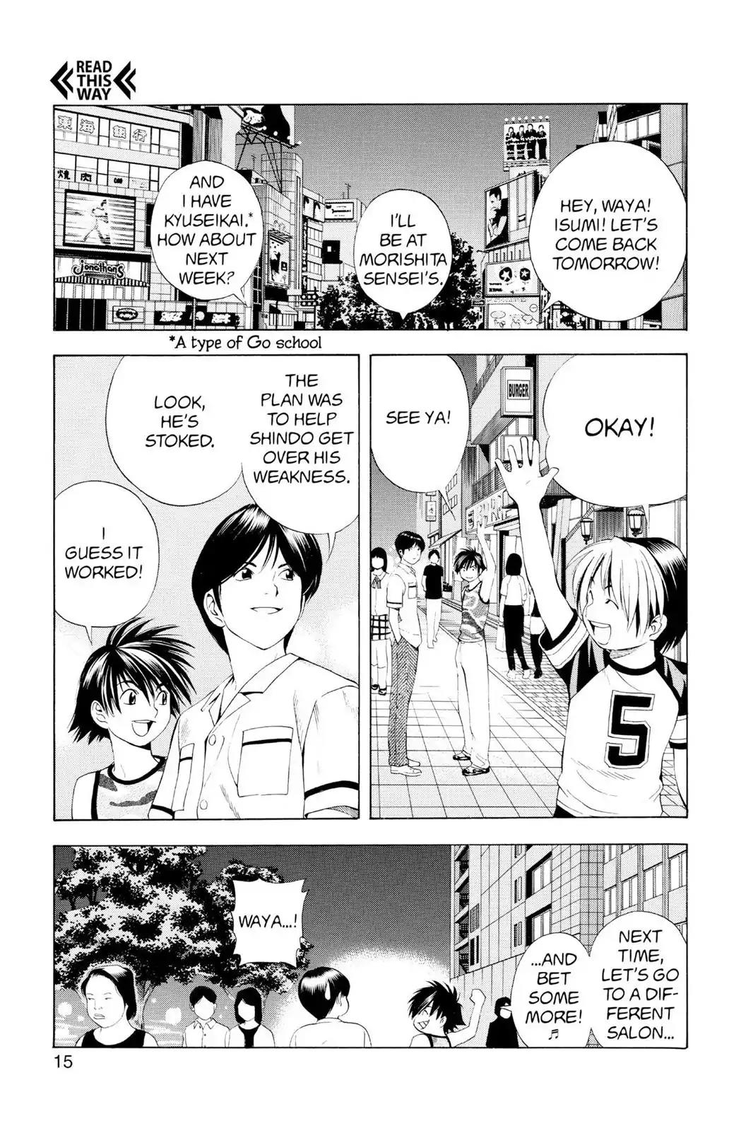 Hikaru no Go Chapter 70 page 16 - Chapter 70: Training Is Fun!