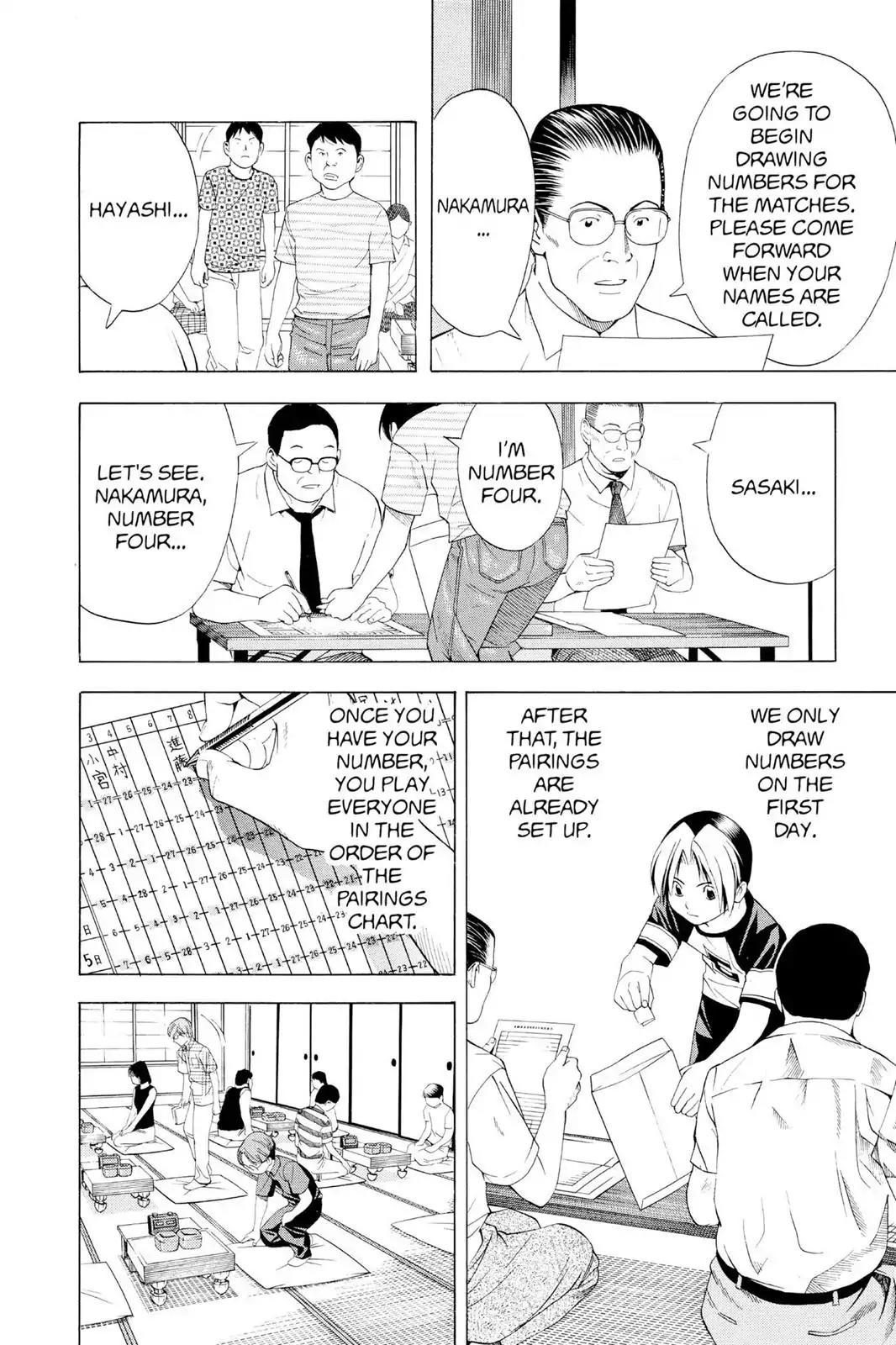 Hikaru no Go Chapter 77 page 12 - Chapter 77: The Pro Test Begins