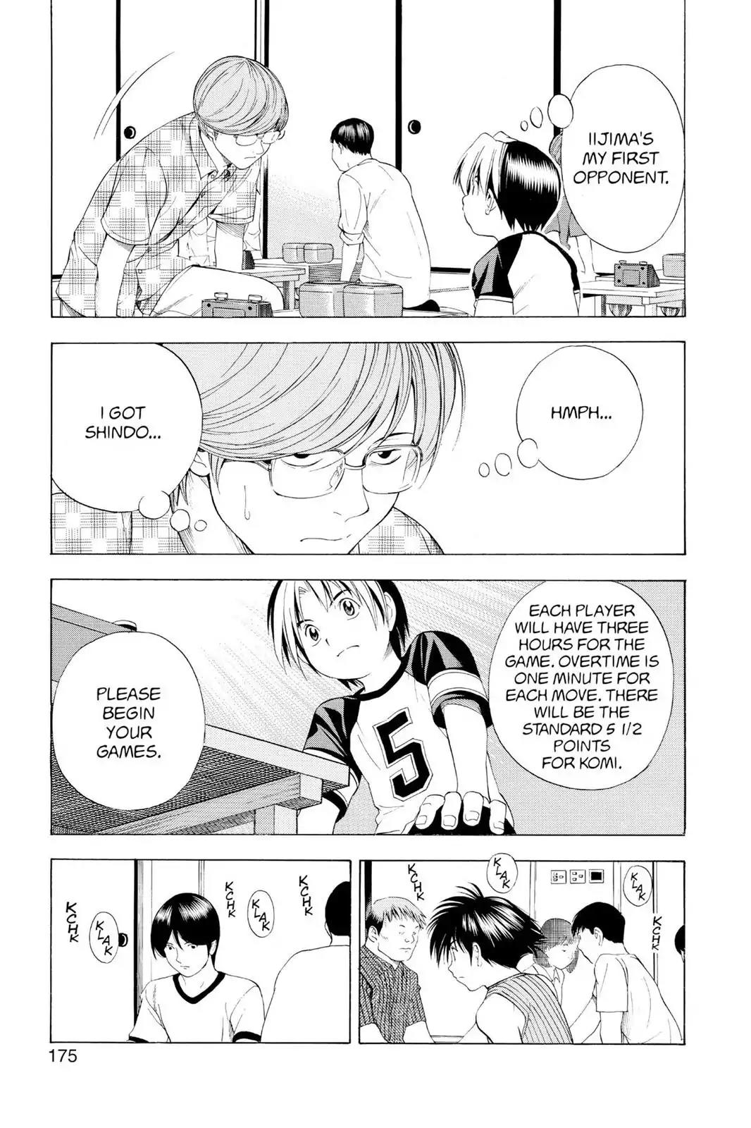 Hikaru no Go Chapter 77 page 13 - Chapter 77: The Pro Test Begins