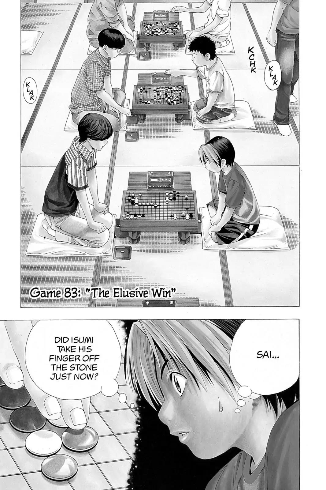 Hikaru no Go Chapter 83 page 1 - Chapter 83: The Elusive Win