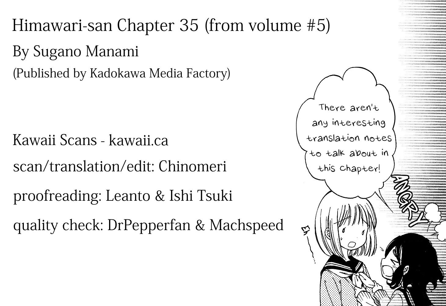 Himawari-san (SUGANO Manami) Chapter 35 page 20 - Chapter 35