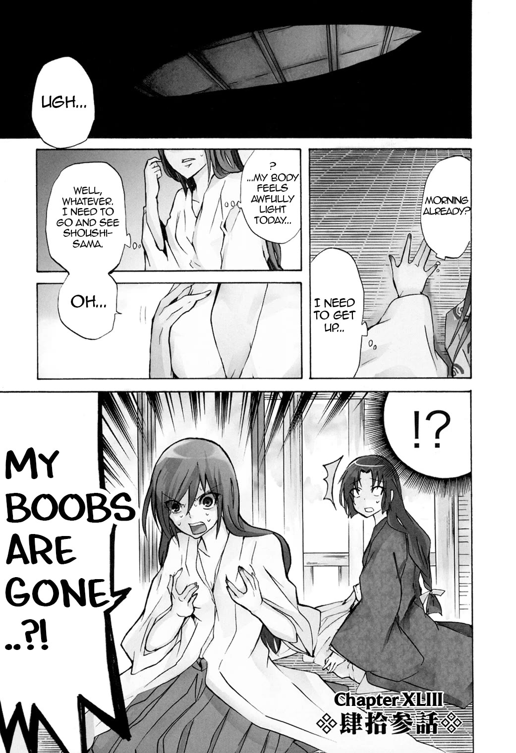 Hime no Tame nara Shineru Chapter 43 page 1 - Chapter 43: My Boobs are Gone...?!