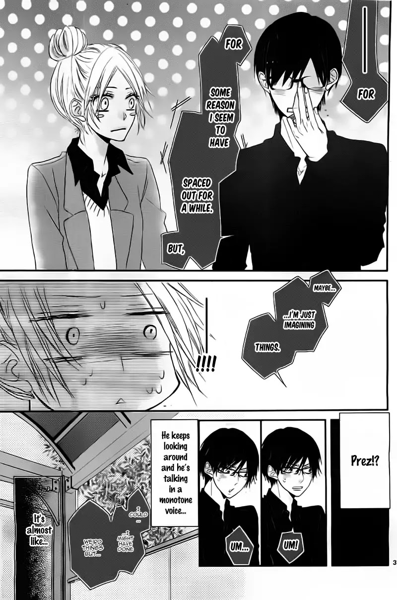 Hime to Knight to, Tonari to Watashi. Chapter 5 page 34 - Chapter 5: Seito Kaishitsu, Megane no Uso. - Kare ga Doku o Haku Riyuu [END]