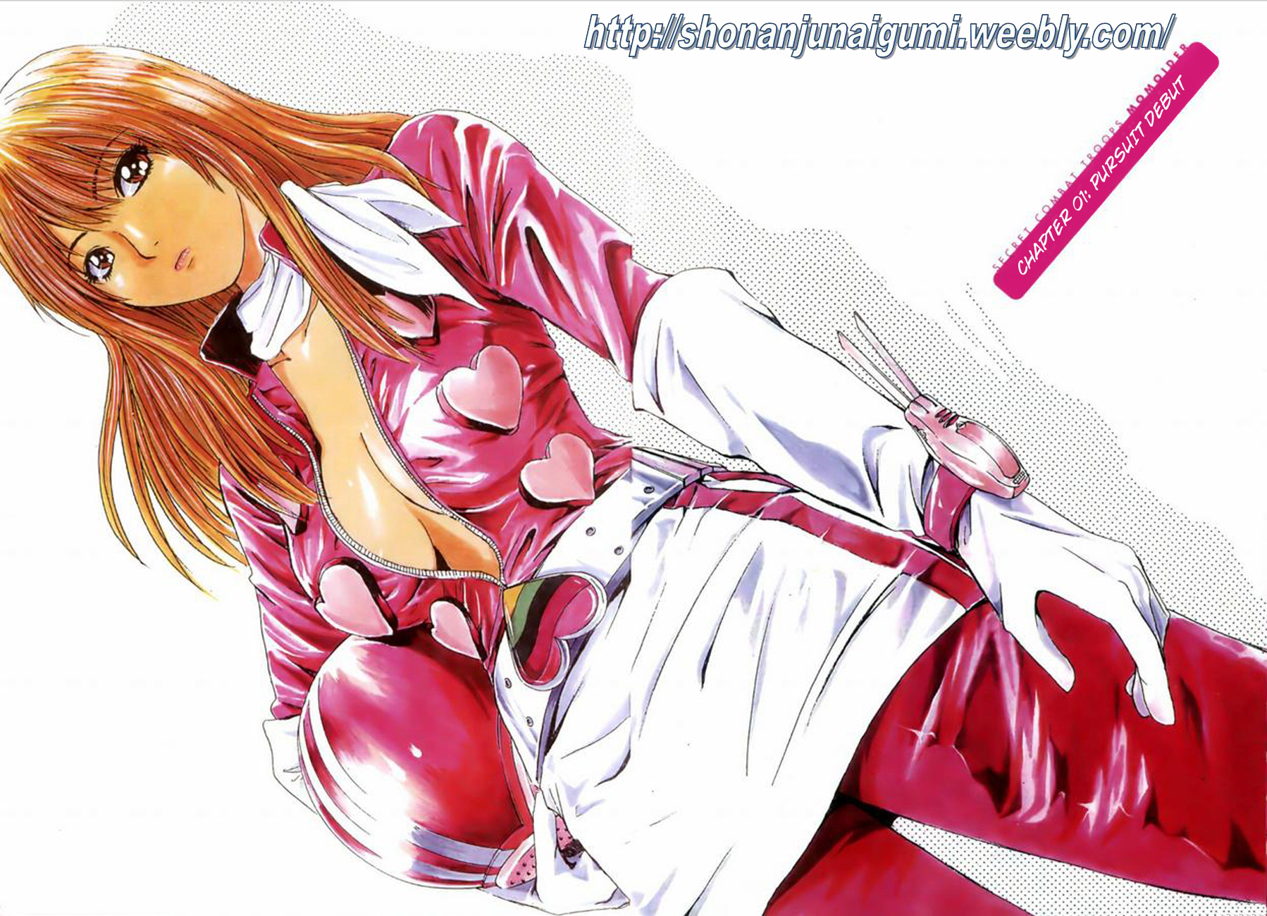 Himitsu Sentai Momoidaa Chapter 1 page 2 - Chapter 1: Pursuit Debut
