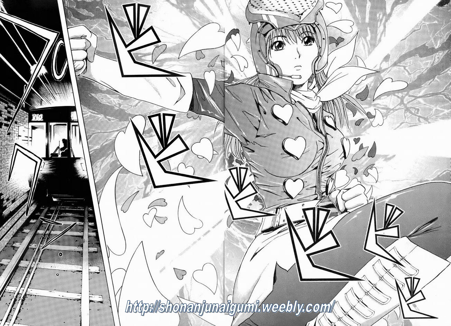 Himitsu Sentai Momoidaa Chapter 1 page 7 - Chapter 1: Pursuit Debut