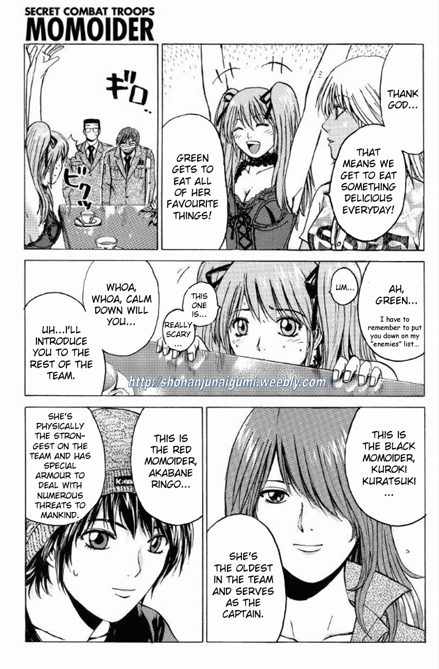 Himitsu Sentai Momoidaa Chapter 11 page 6 - Chapter 11: Momoider, Move Out