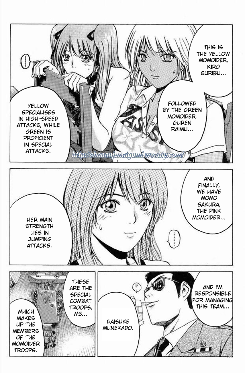 Himitsu Sentai Momoidaa Chapter 11 page 7 - Chapter 11: Momoider, Move Out