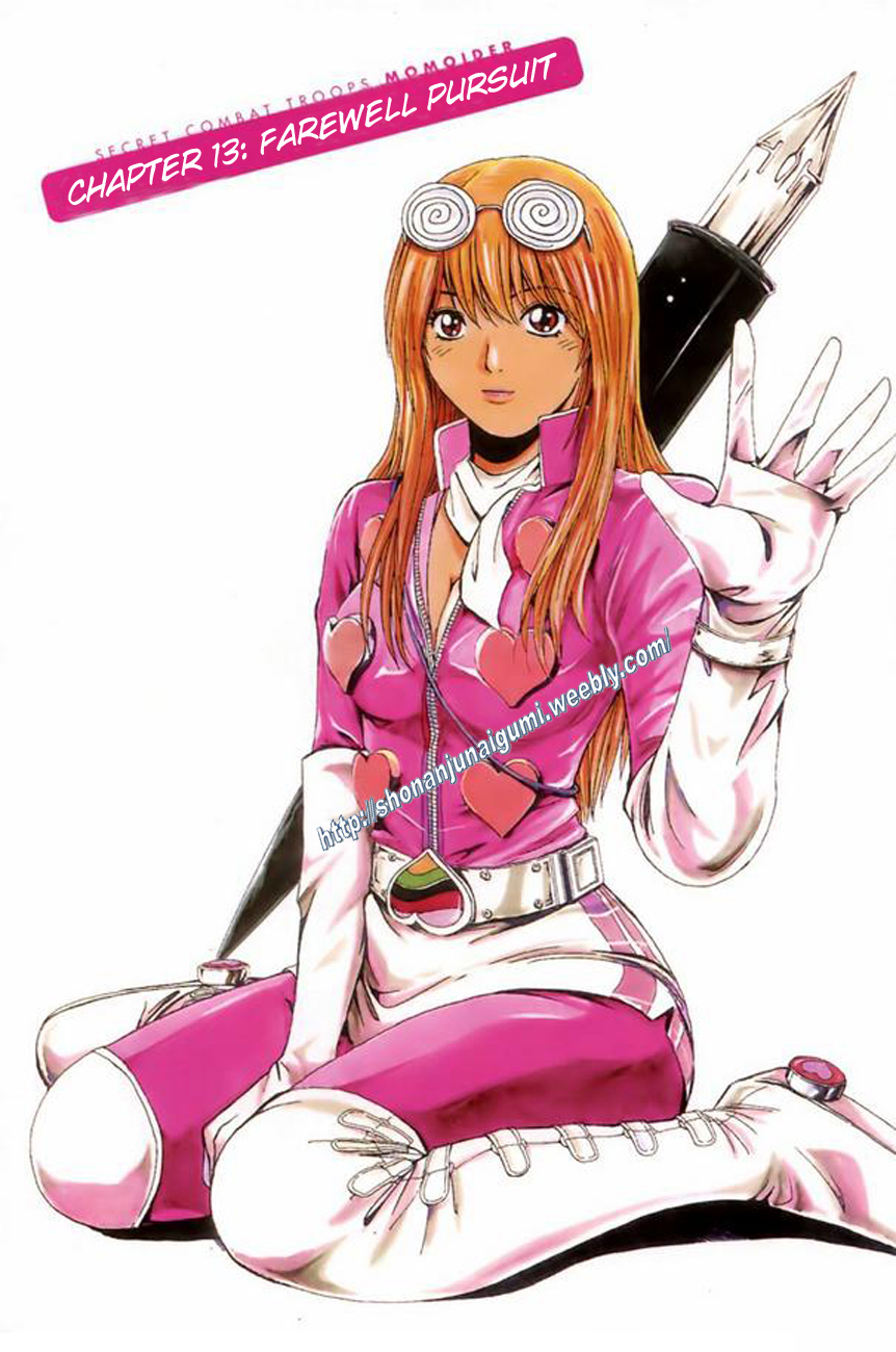 Himitsu Sentai Momoidaa Chapter 13 page 1 - Chapter 13: Farewell Pursuit