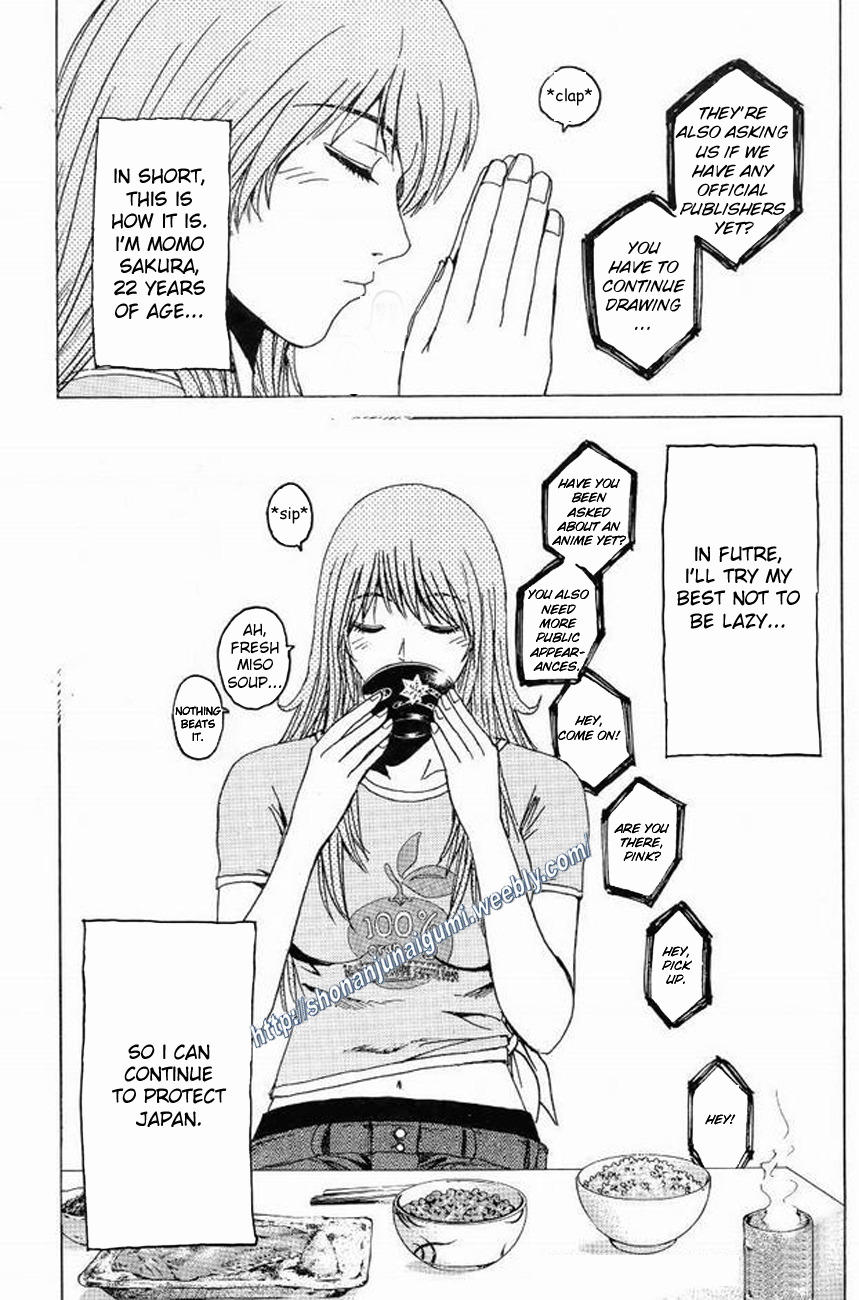 Himitsu Sentai Momoidaa Chapter 13 page 21 - Chapter 13: Farewell Pursuit