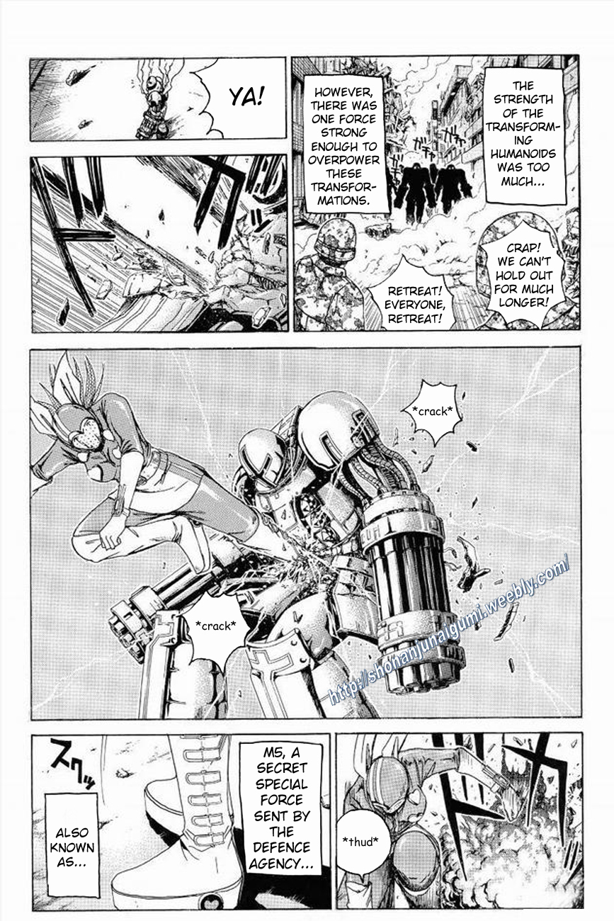 Himitsu Sentai Momoidaa Chapter 13 page 6 - Chapter 13: Farewell Pursuit
