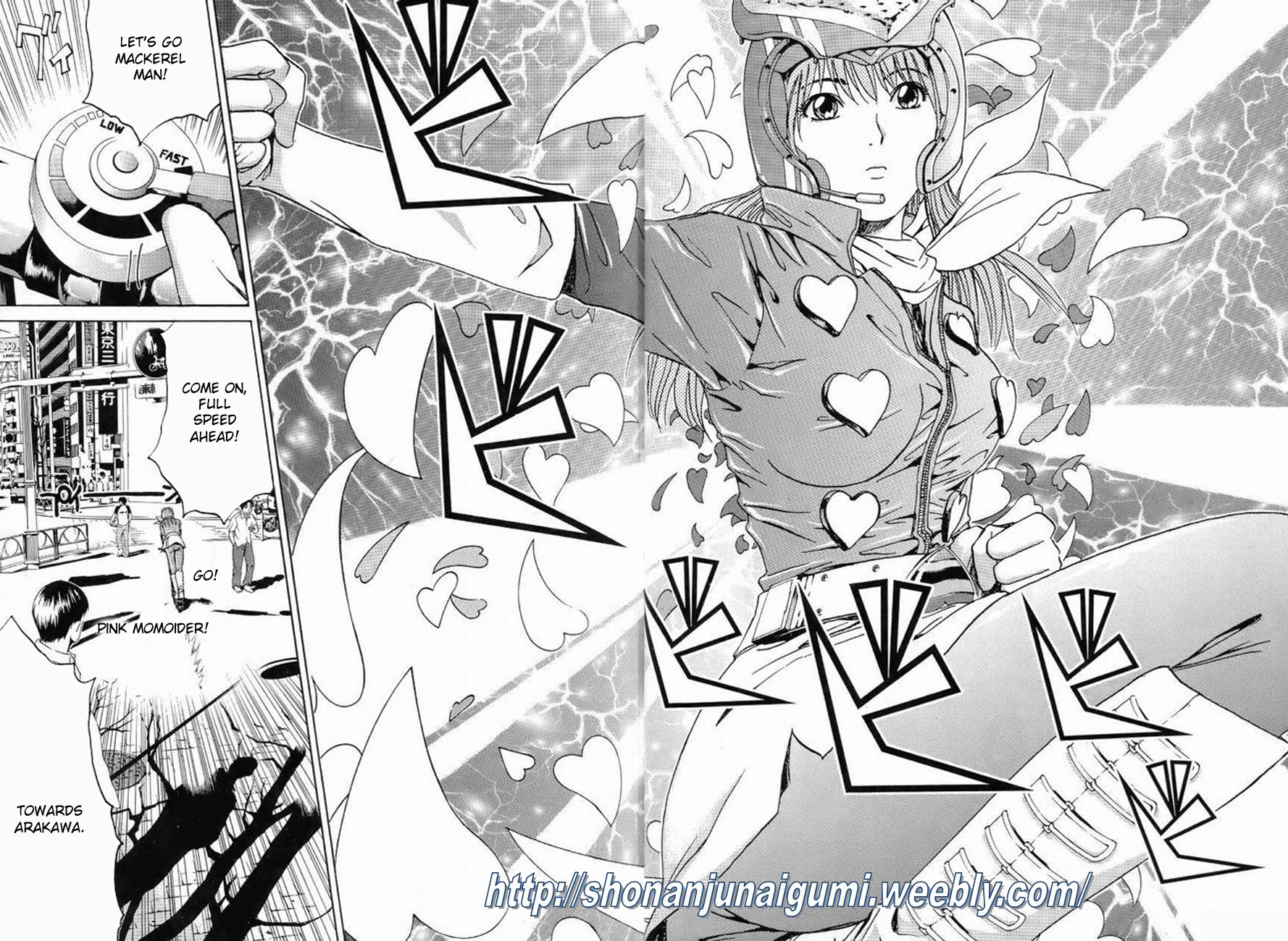 Himitsu Sentai Momoidaa Chapter 2 page 6 - Chapter 2: Late Pursuit