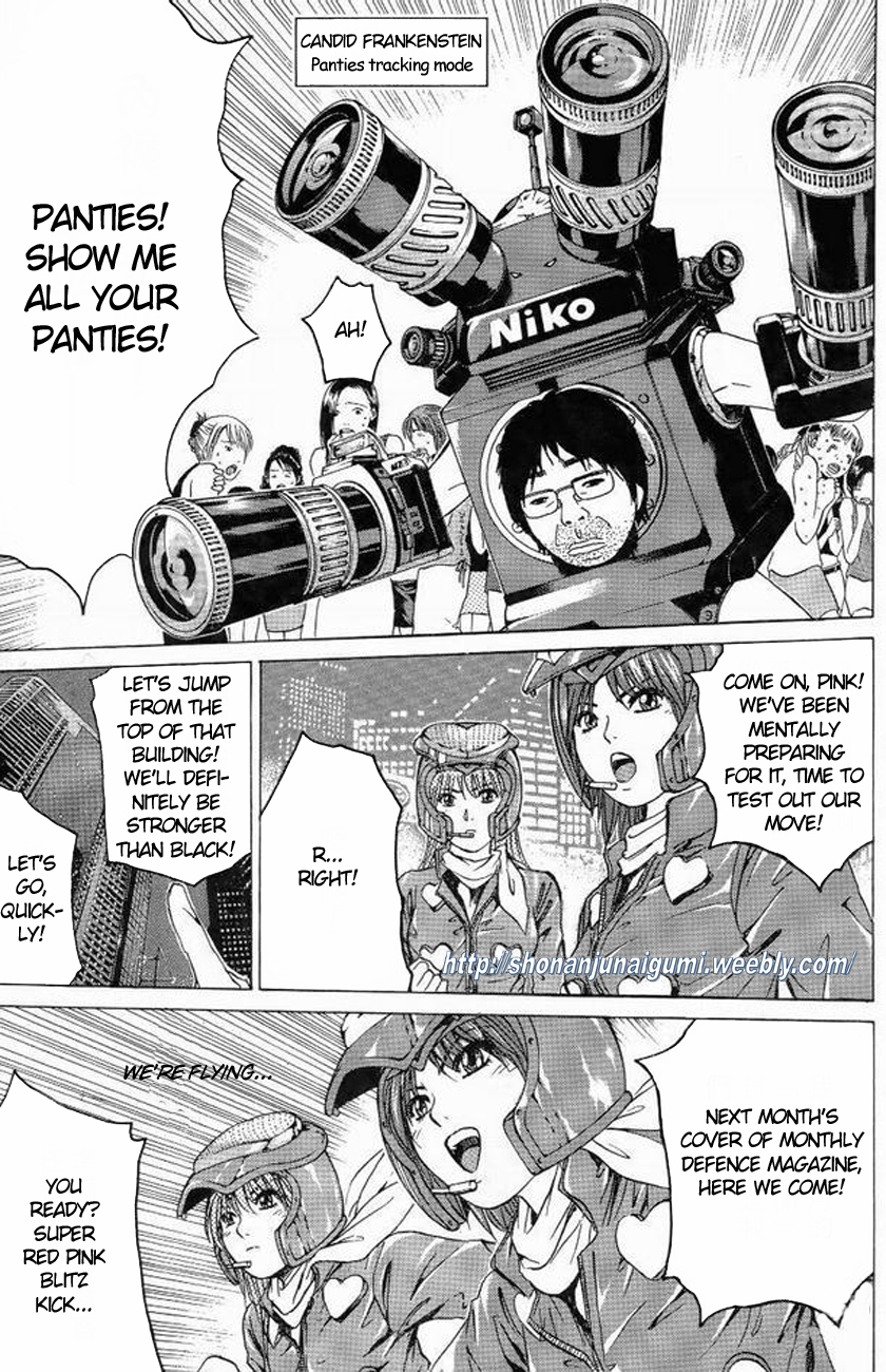 Himitsu Sentai Momoidaa Chapter 5 page 7 - Chapter 5: Pursuit, Challenge Black