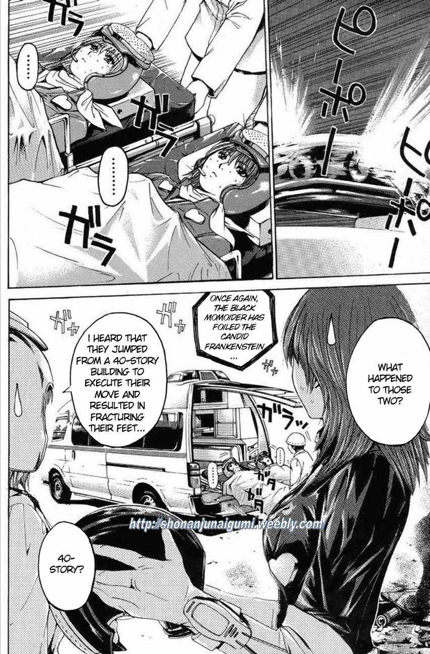 Himitsu Sentai Momoidaa Chapter 5 page 8 - Chapter 5: Pursuit, Challenge Black