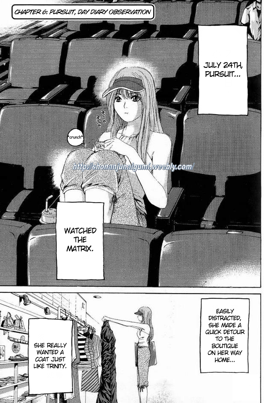 Himitsu Sentai Momoidaa Chapter 6 page 1 - Chapter 6: Pursuit, Day Diary Observation