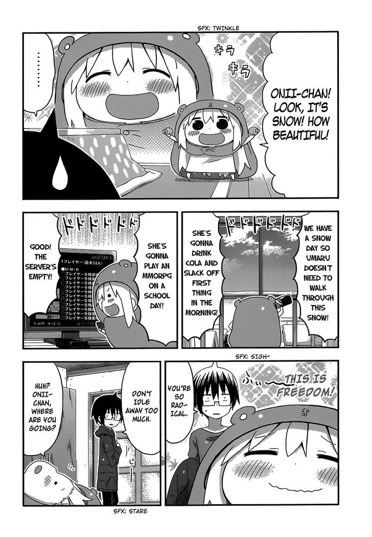 Himouto! Umaru-chan Chapter 140 page 4 - Chapter 140 : Umaru and Snow Clearing