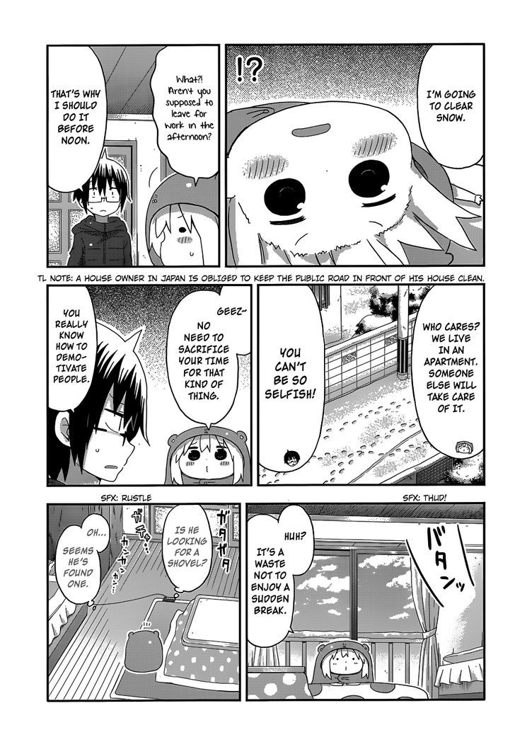 Himouto! Umaru-chan Chapter 140 page 5 - Chapter 140 : Umaru and Snow Clearing