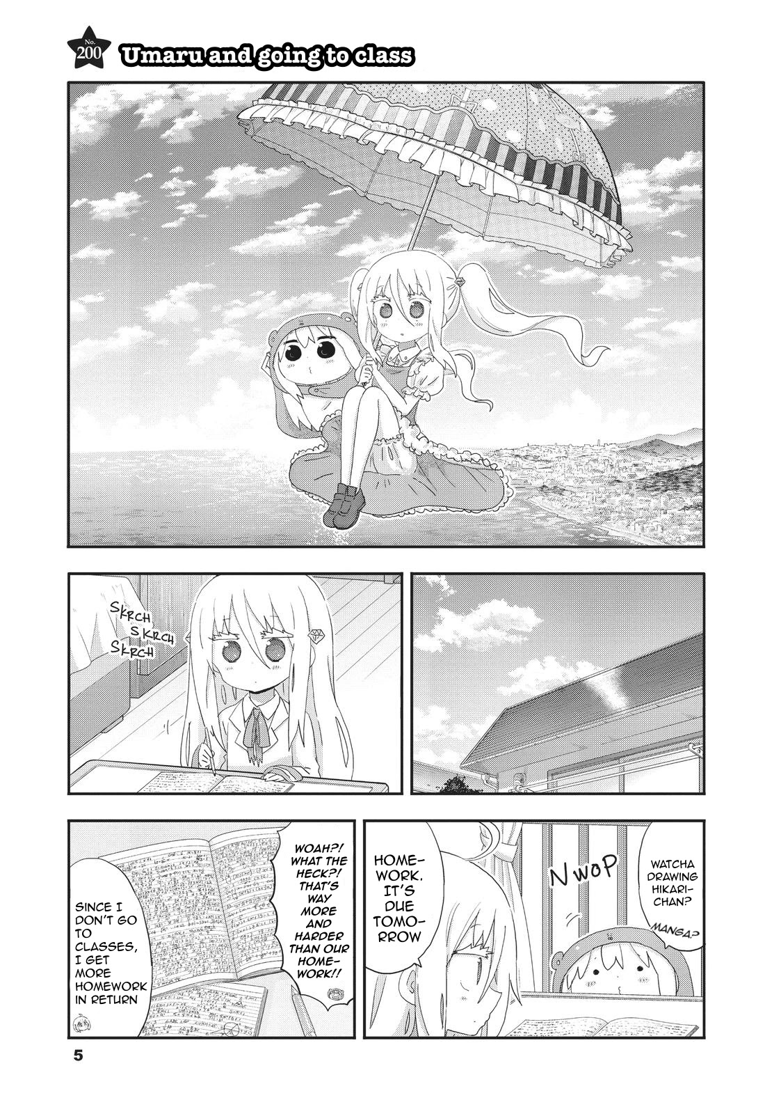 Himouto! Umaru-chan Chapter 200 page 5 - Chapter 200: Umaru and Going To Class