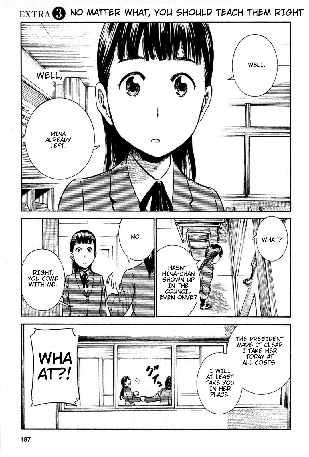 Hinamatsuri Chapter 10.5 page 1 - Chapter 10.5 : No Matter What, You Should Teach Them Right