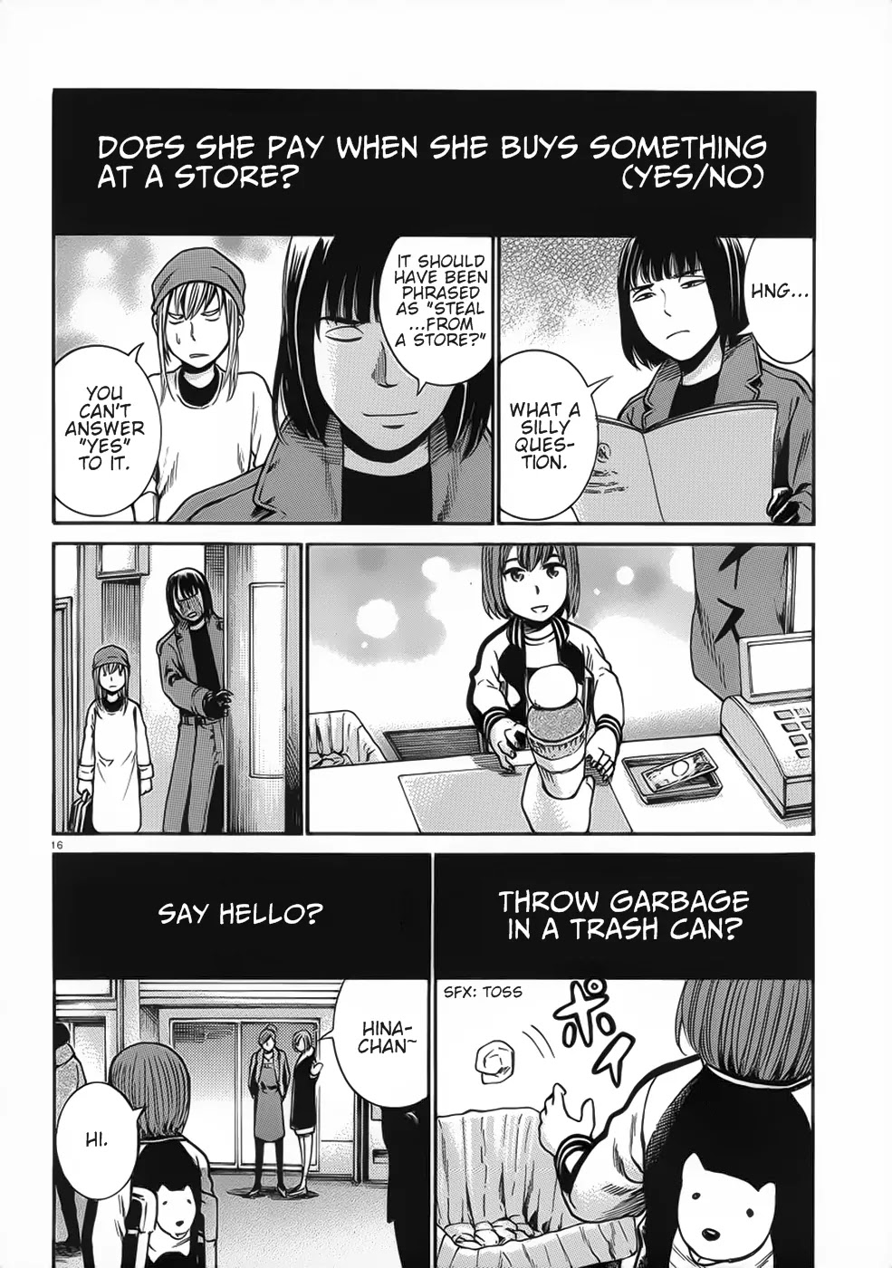 Hinamatsuri Chapter 28 page 16 - Chapter 28: And Hina Acts As Usual