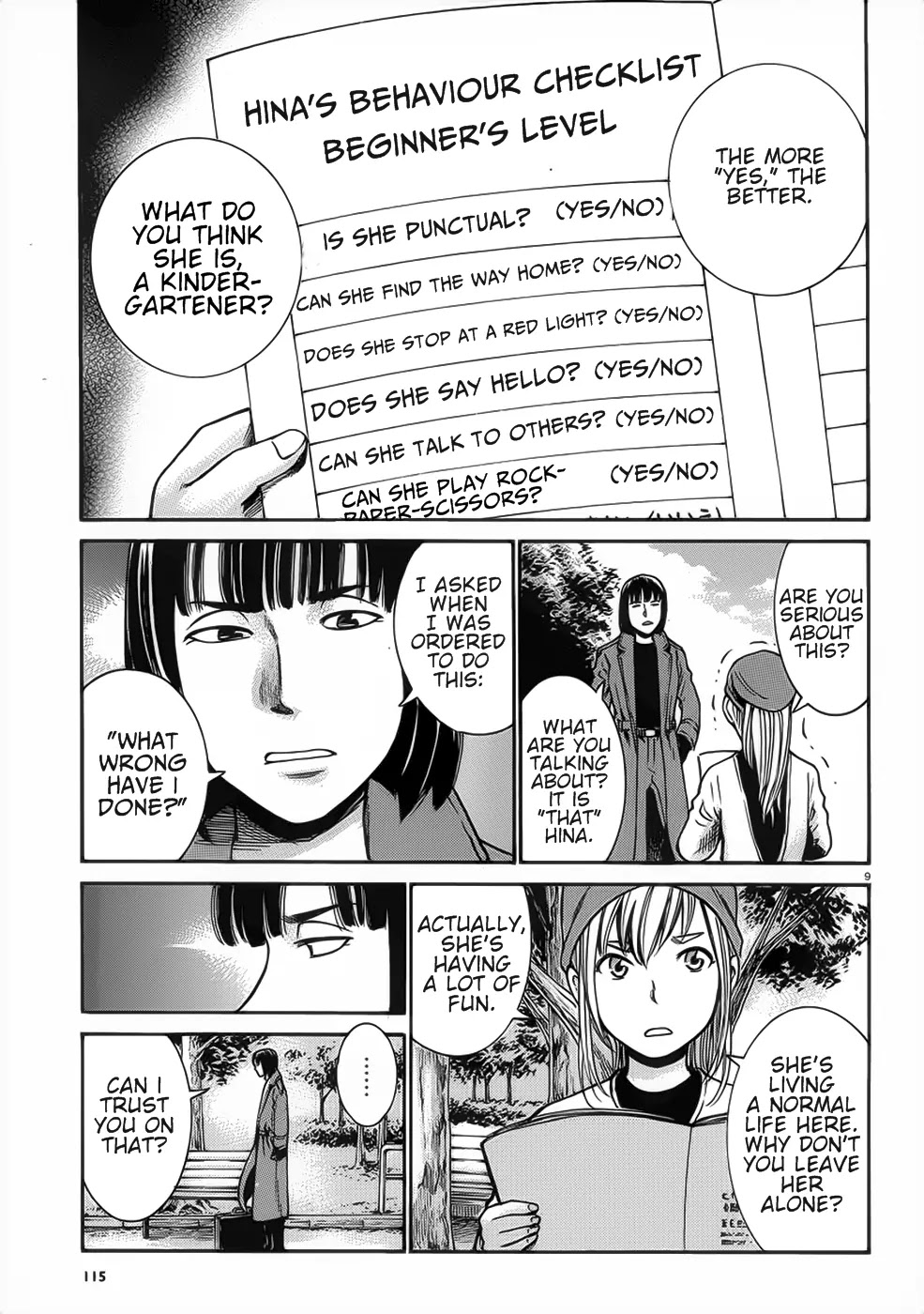 Hinamatsuri Chapter 28 page 9 - Chapter 28: And Hina Acts As Usual