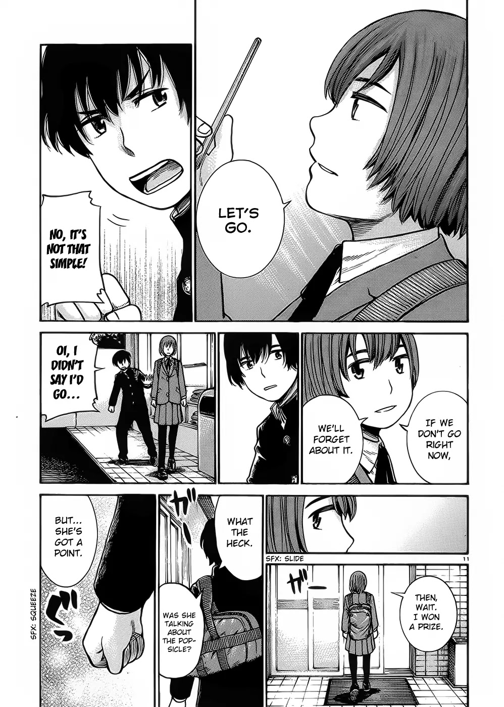 Hinamatsuri Chapter 30 page 11 - Chapter 30: Cheer Up, Hitoshi-kun!