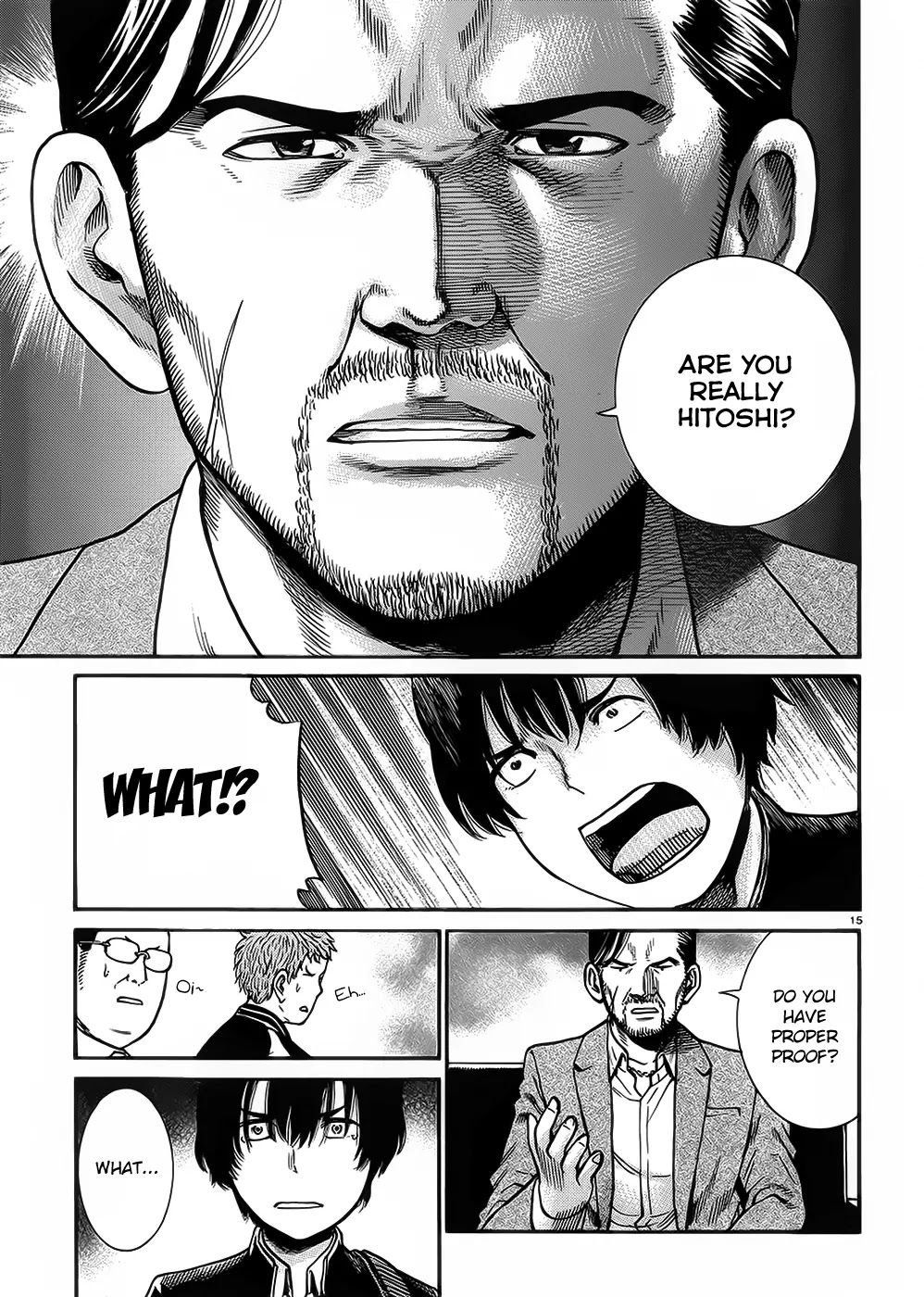 Hinamatsuri Chapter 30 page 15 - Chapter 30: Cheer Up, Hitoshi-kun!