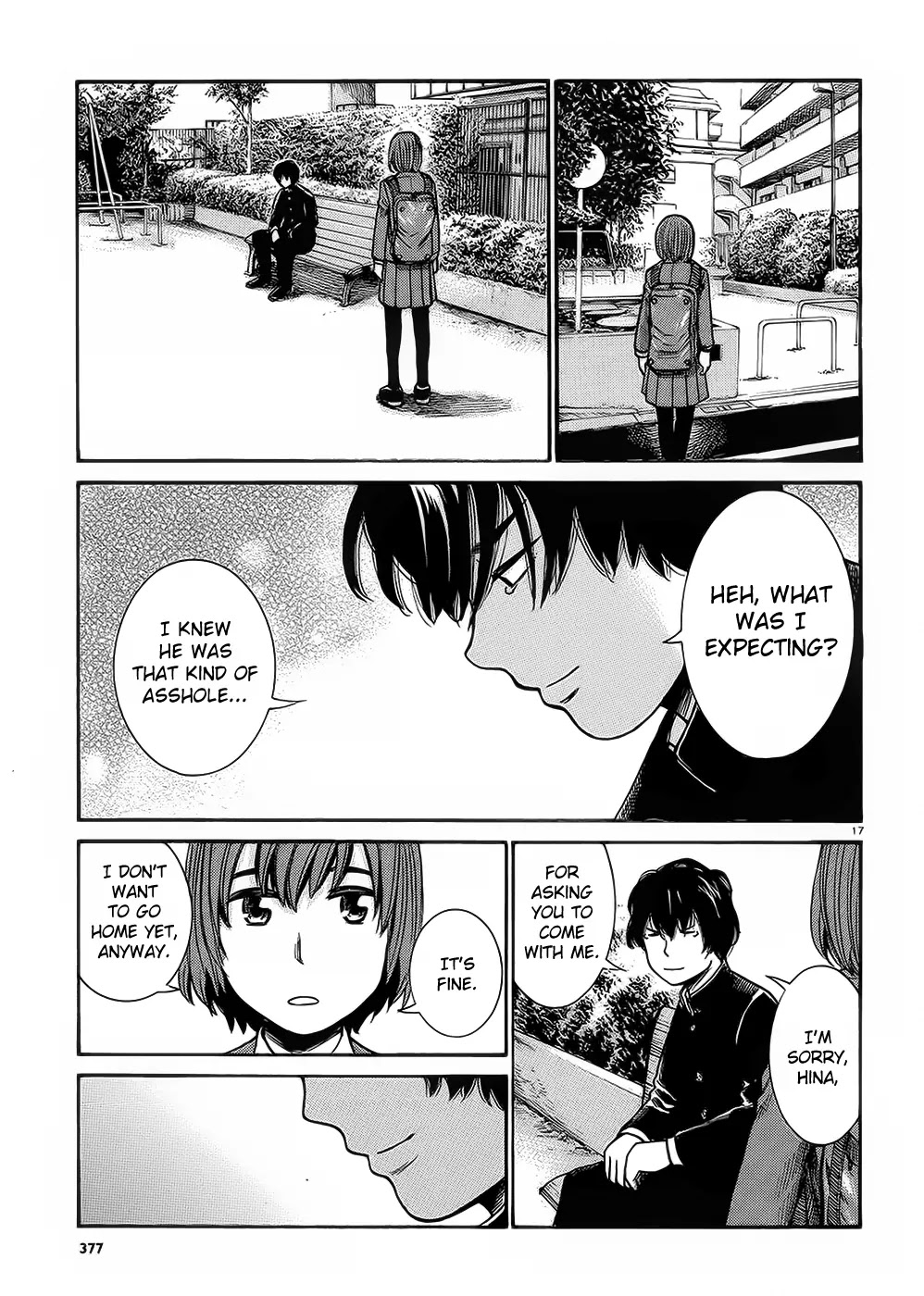 Hinamatsuri Chapter 30 page 17 - Chapter 30: Cheer Up, Hitoshi-kun!
