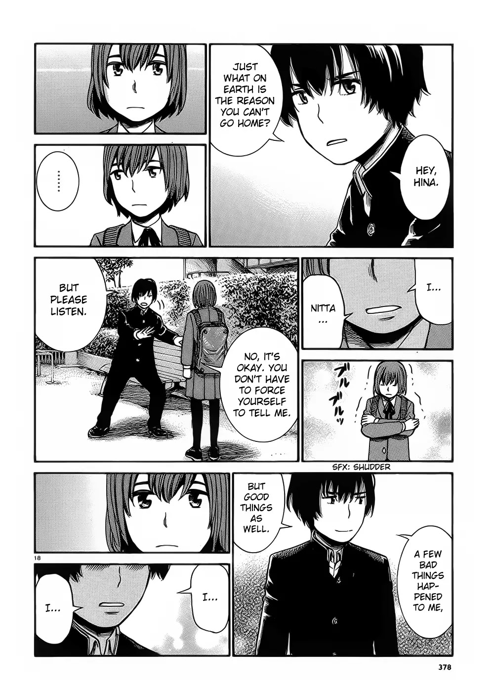 Hinamatsuri Chapter 30 page 18 - Chapter 30: Cheer Up, Hitoshi-kun!