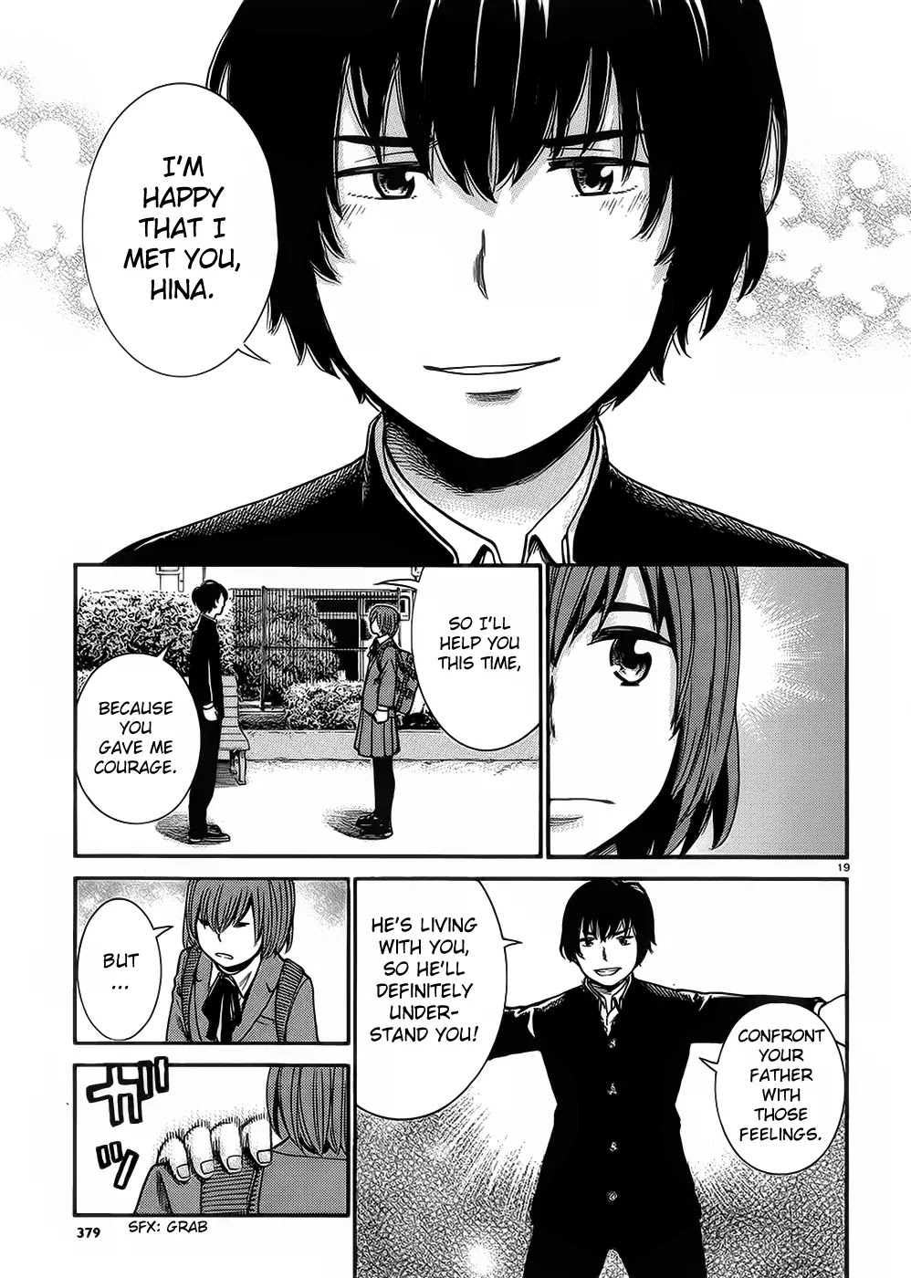 Hinamatsuri Chapter 30 page 19 - Chapter 30: Cheer Up, Hitoshi-kun!