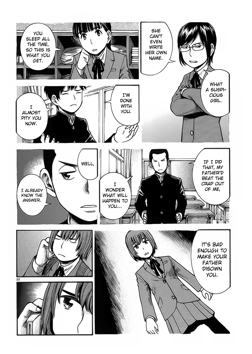 Hinamatsuri Chapter 30 page 22 - Chapter 30: Cheer Up, Hitoshi-kun!