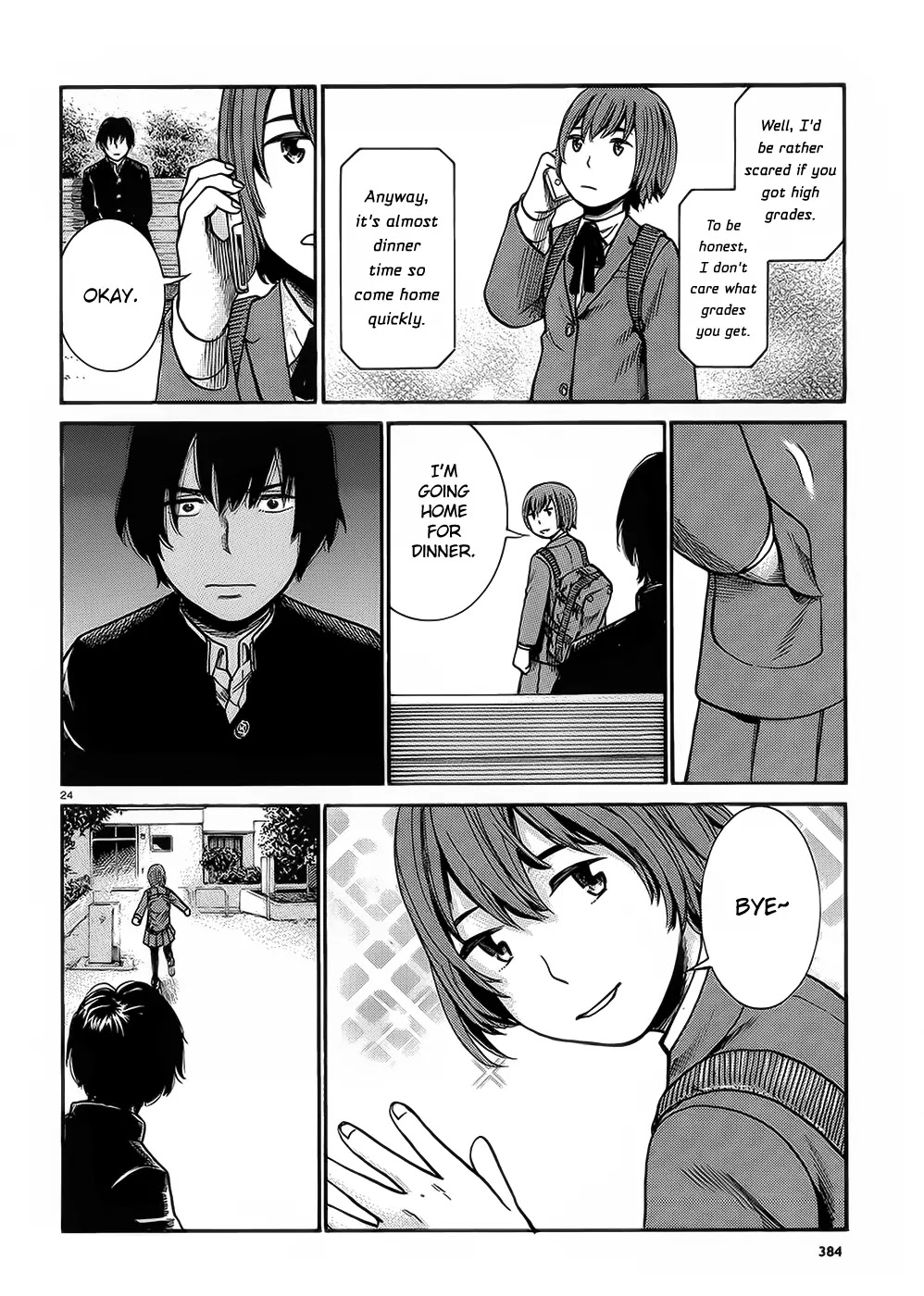 Hinamatsuri Chapter 30 page 24 - Chapter 30: Cheer Up, Hitoshi-kun!