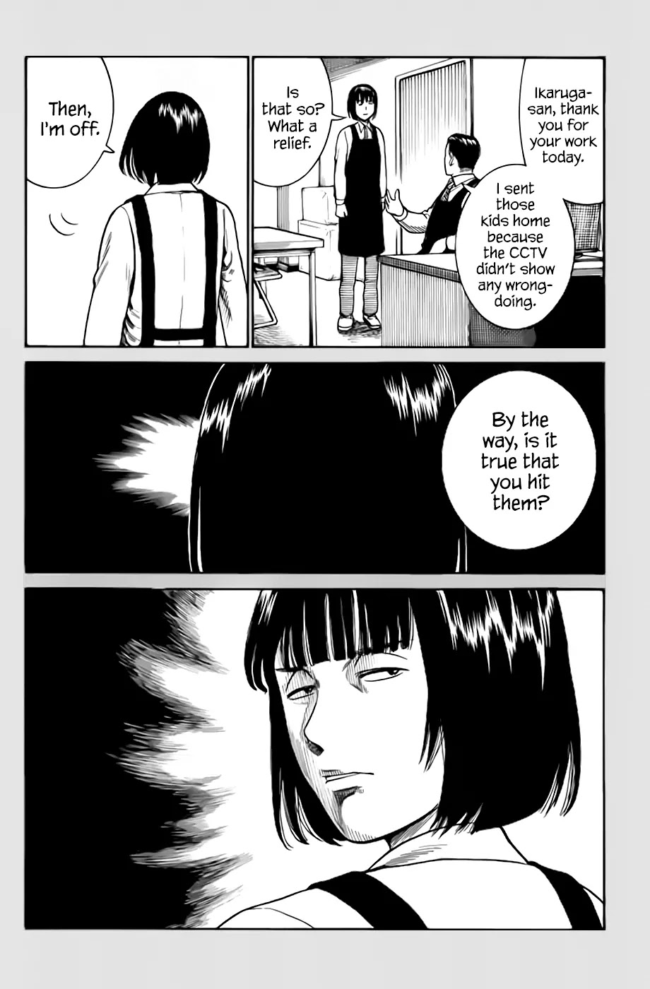 Hinamatsuri Chapter 34.5 page 8 - Chapter 34.5: For the Sake of My Beloved Dog, I Can't Quit My Job