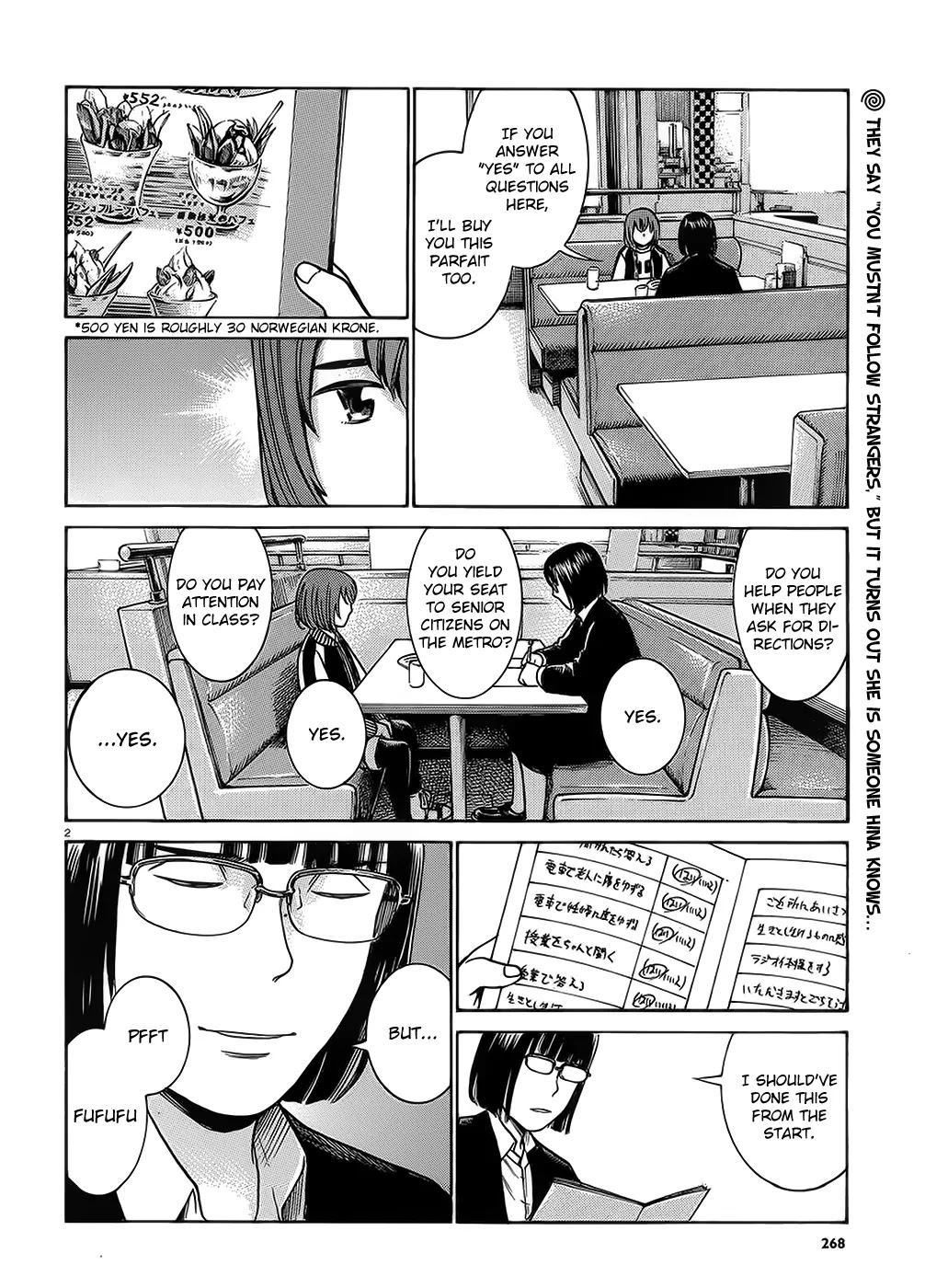 Hinamatsuri Chapter 38 page 2 - Chapter 38: Nitta And Hina