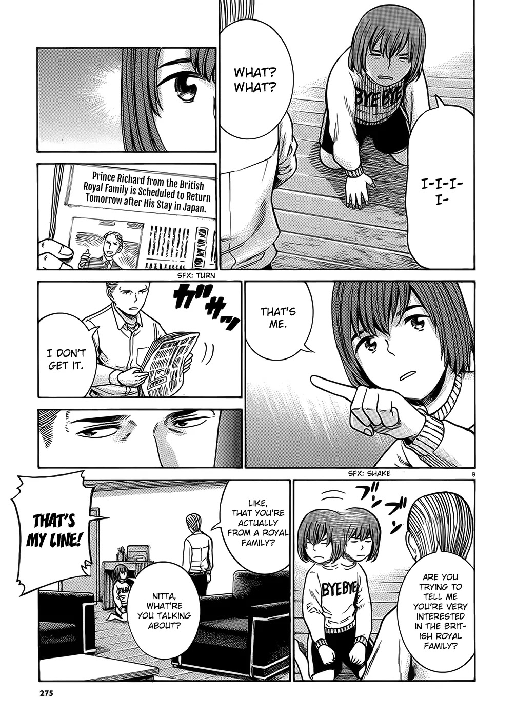 Hinamatsuri Chapter 38 page 9 - Chapter 38: Nitta And Hina