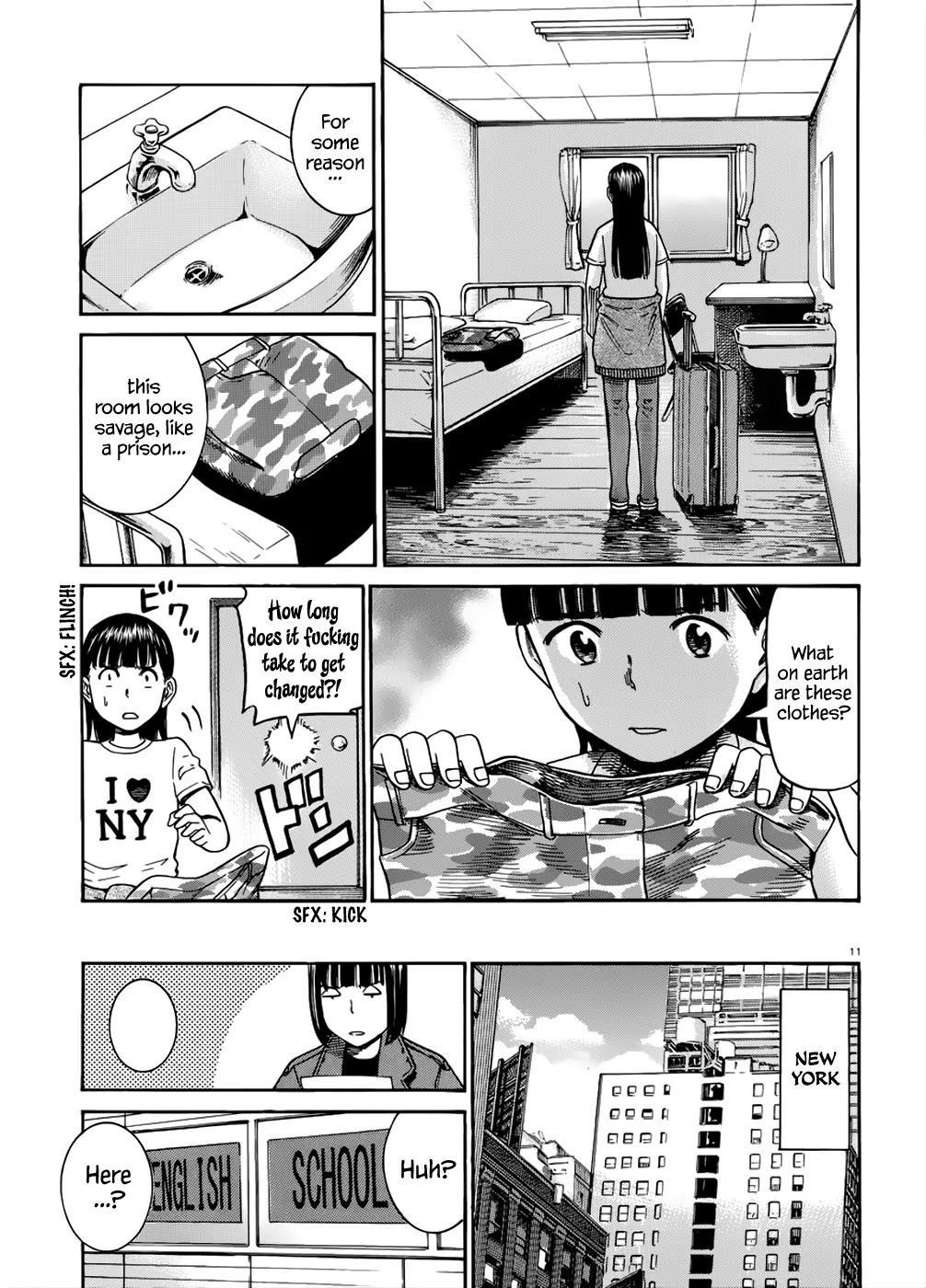 Hinamatsuri Chapter 41 page 12 - Chapter 41: Mishima Hitomi's Short-Term Study-Abroad ~ The English Speaking Clas...