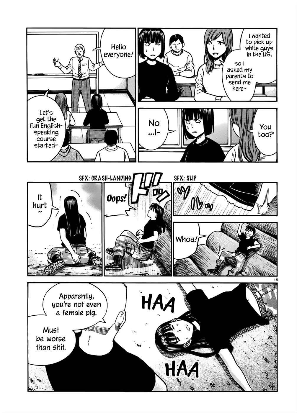 Hinamatsuri Chapter 41 page 16 - Chapter 41: Mishima Hitomi's Short-Term Study-Abroad ~ The English Speaking Clas...
