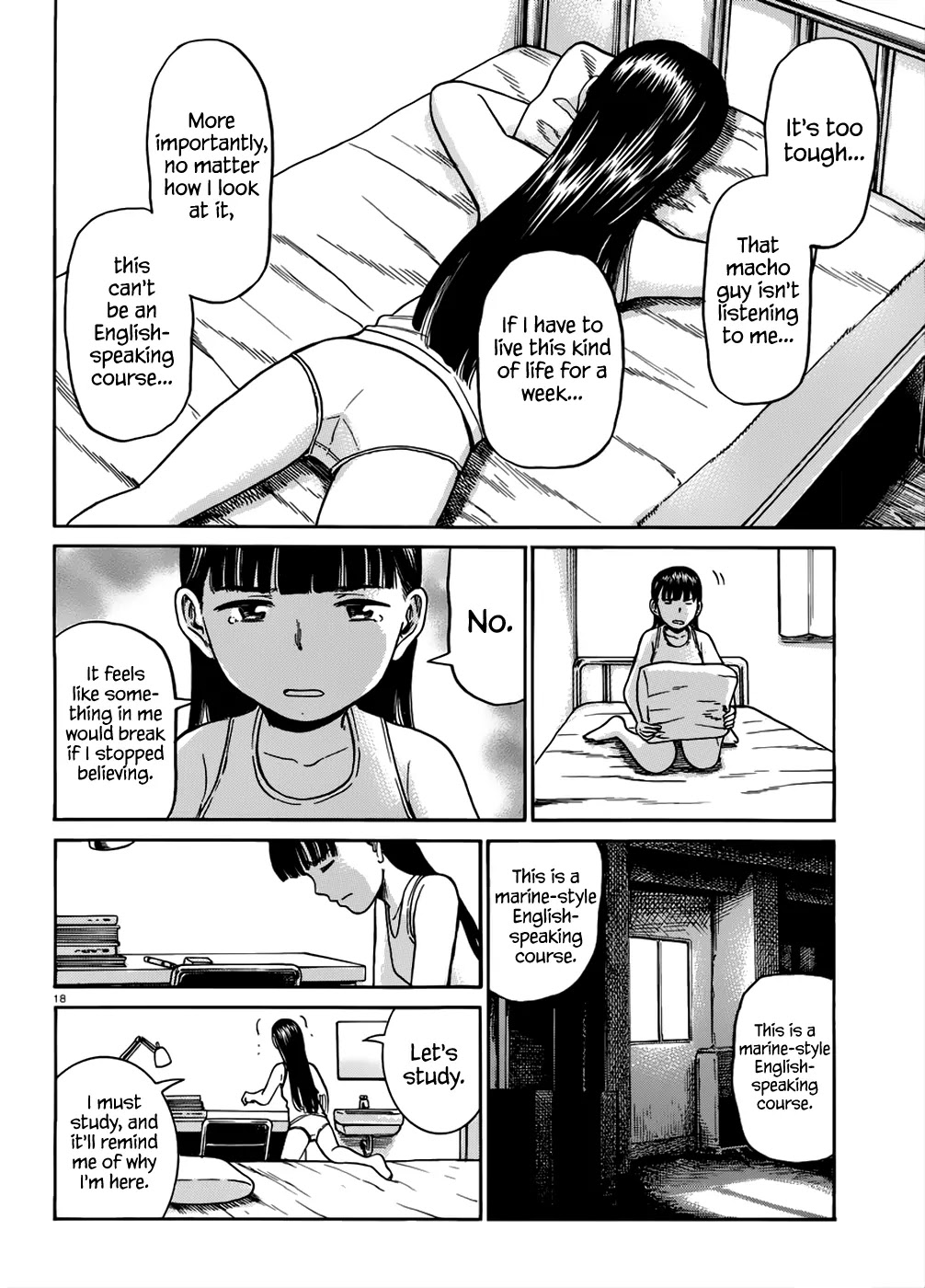 Hinamatsuri Chapter 41 page 19 - Chapter 41: Mishima Hitomi's Short-Term Study-Abroad ~ The English Speaking Clas...