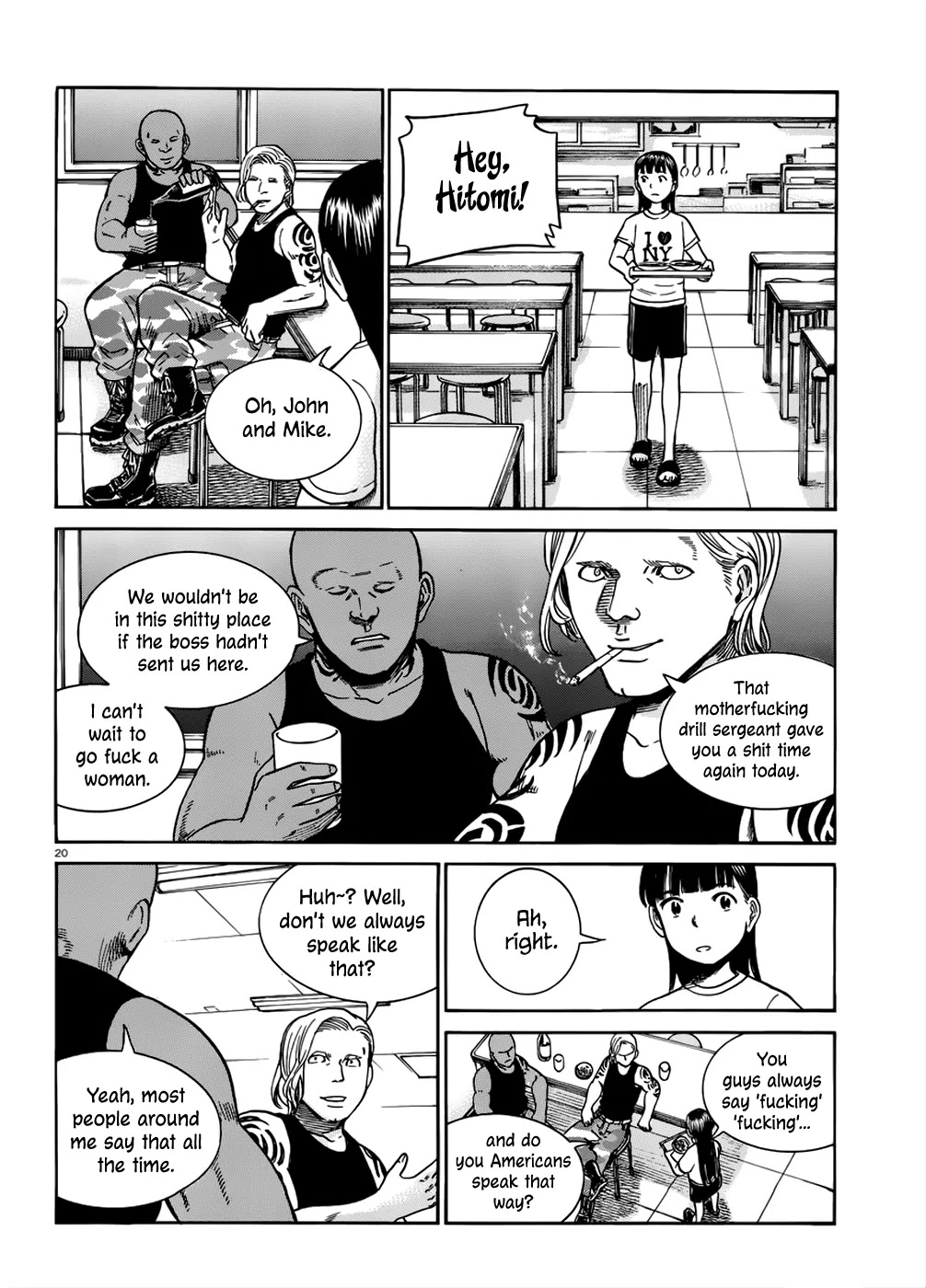 Hinamatsuri Chapter 41 page 21 - Chapter 41: Mishima Hitomi's Short-Term Study-Abroad ~ The English Speaking Clas...