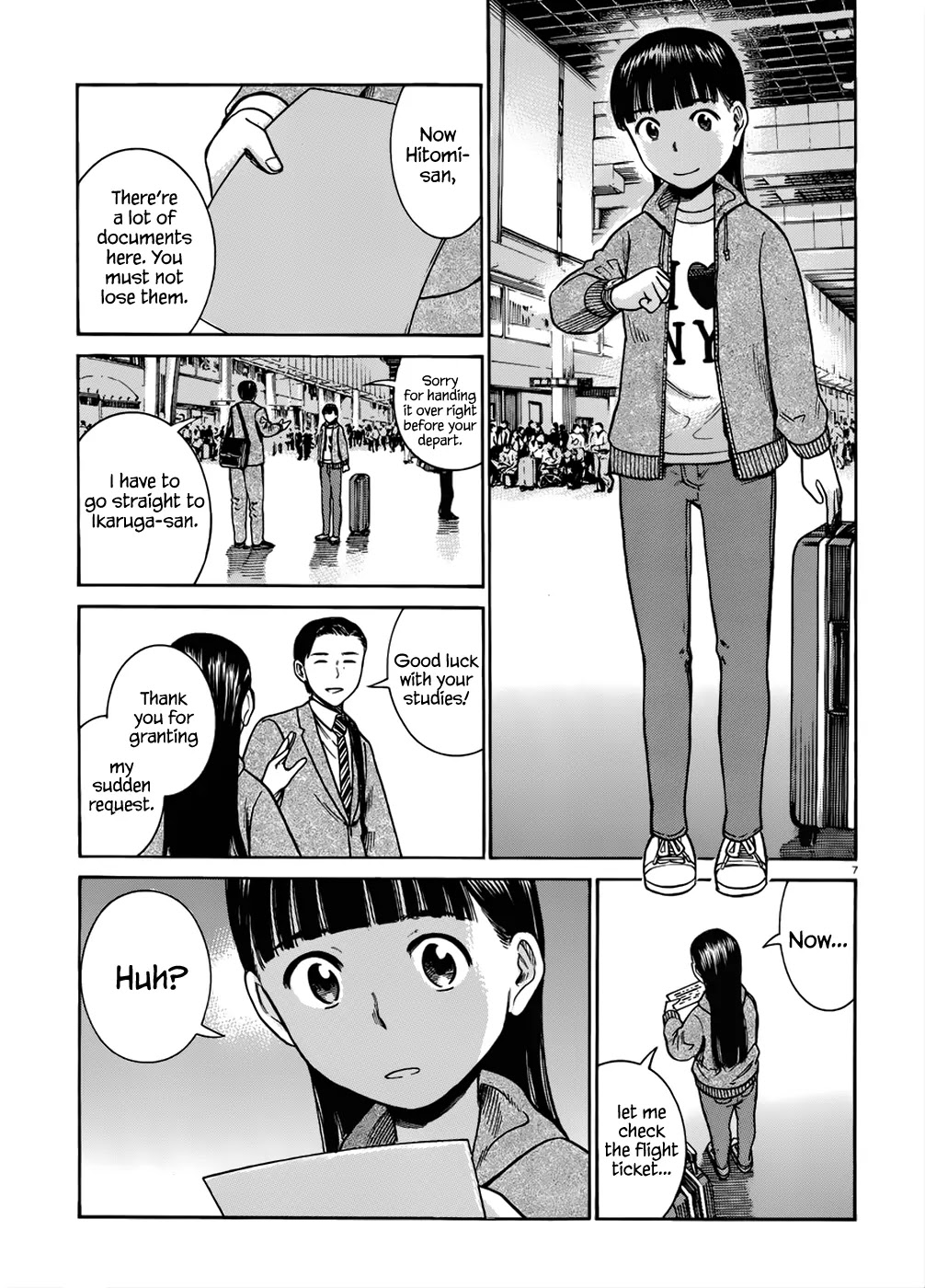 Hinamatsuri Chapter 41 page 8 - Chapter 41: Mishima Hitomi's Short-Term Study-Abroad ~ The English Speaking Clas...