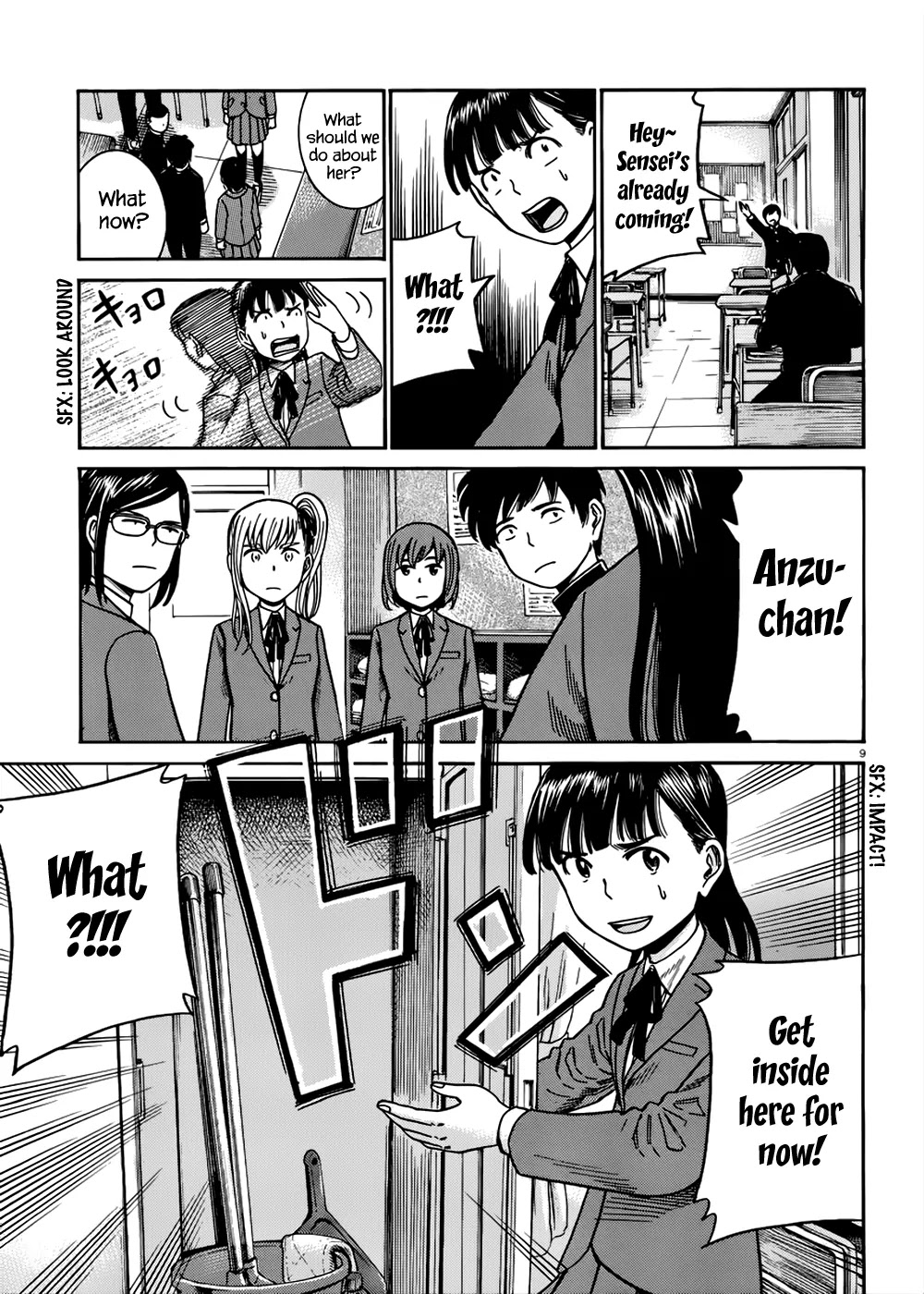 Hinamatsuri Chapter 42 page 10 - Chapter 42: One-Day Trial Run at School