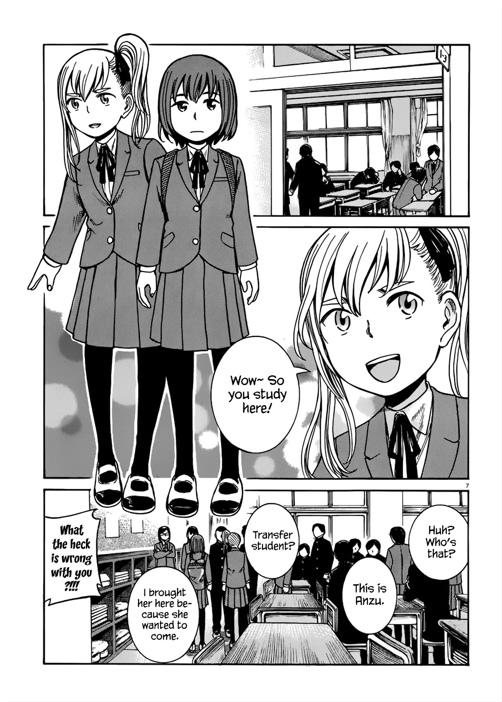 Hinamatsuri Chapter 42 page 8 - Chapter 42: One-Day Trial Run at School