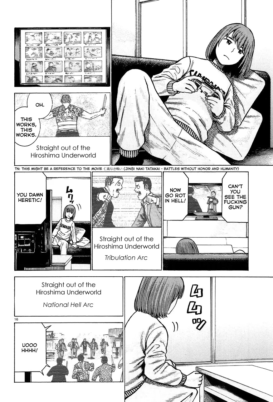 Hinamatsuri Chapter 63 page 16 - Chapter 63: The monster has yet to wake