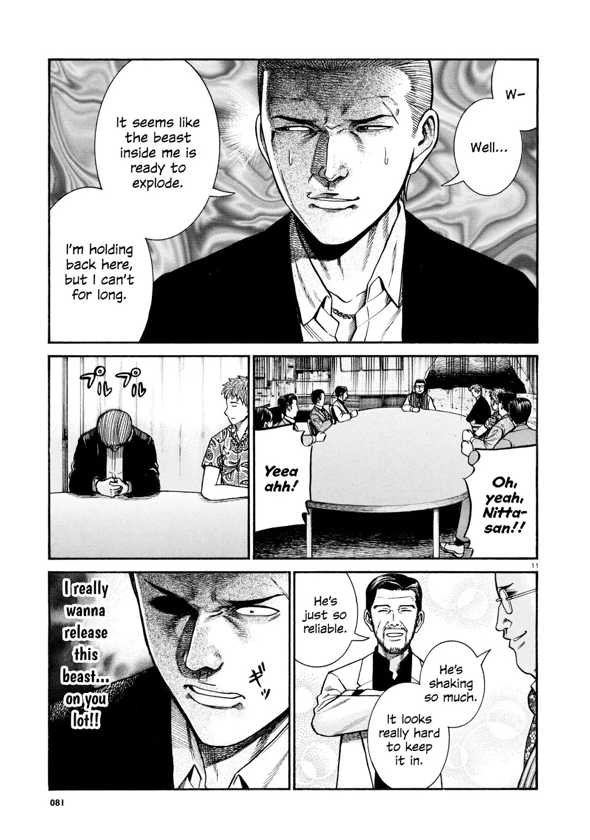 Hinamatsuri Chapter 68 page 11 - Chapter 68: Three year punch