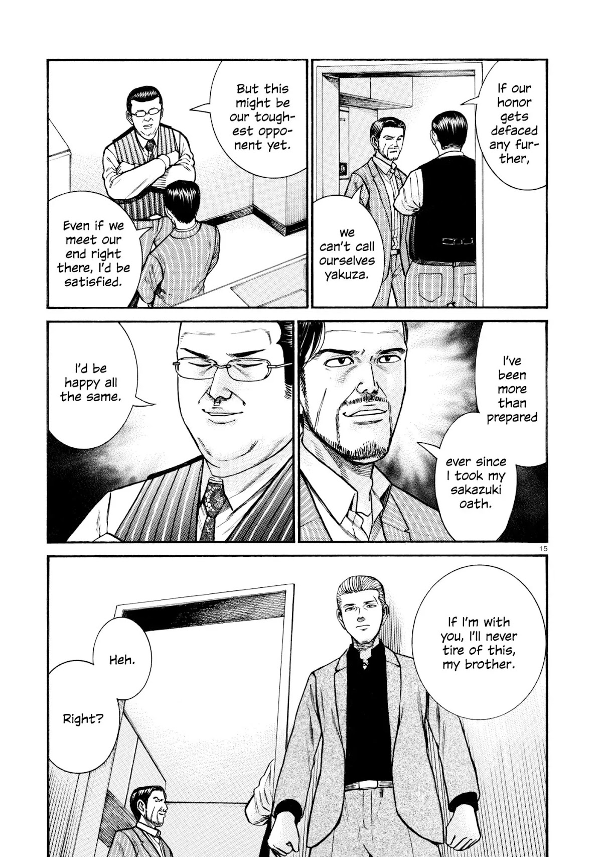 Hinamatsuri Chapter 68 page 15 - Chapter 68: Three year punch