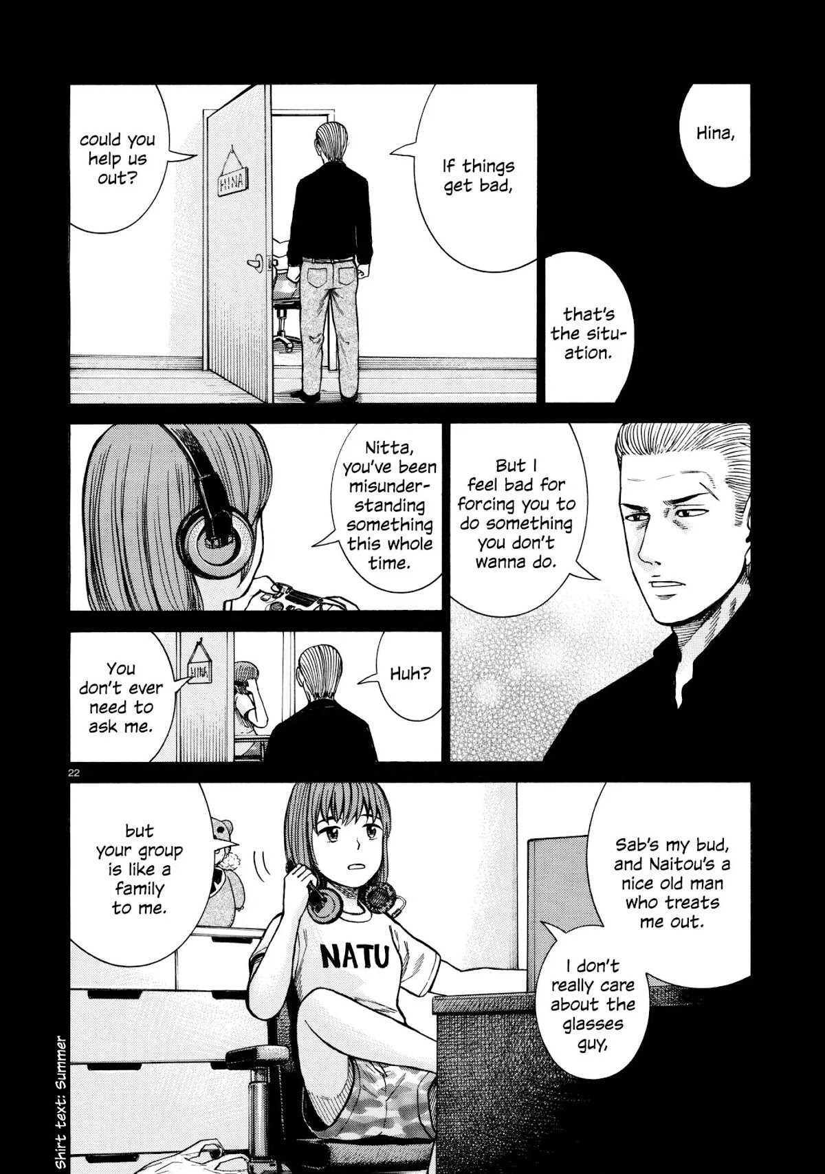 Hinamatsuri Chapter 68 page 22 - Chapter 68: Three year punch
