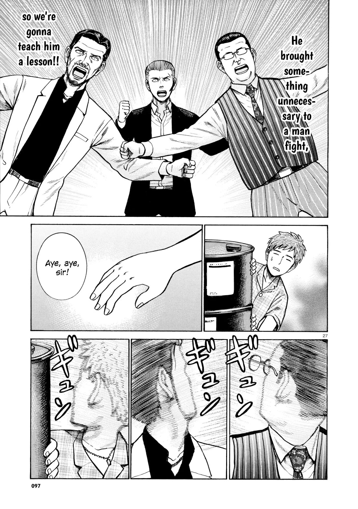 Hinamatsuri Chapter 68 page 27 - Chapter 68: Three year punch