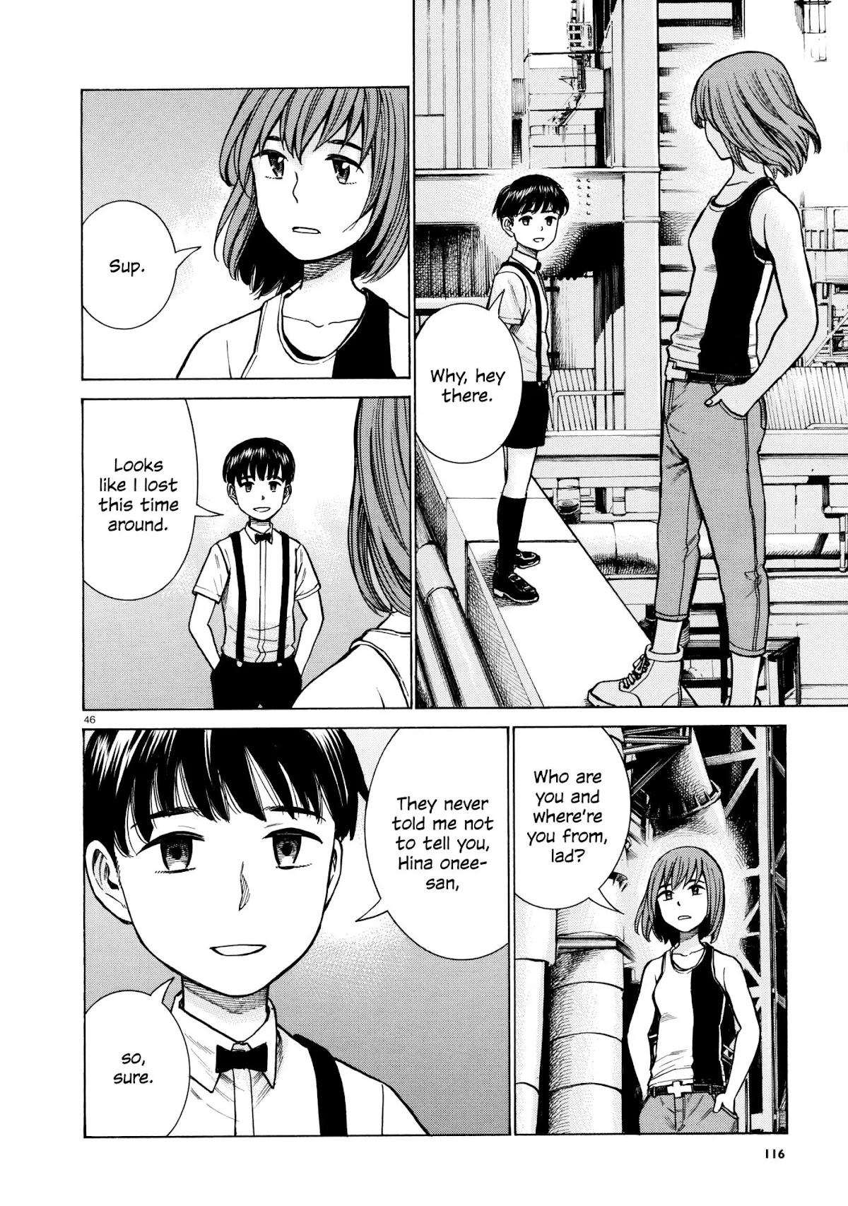 Hinamatsuri Chapter 68 page 45 - Chapter 68: Three year punch