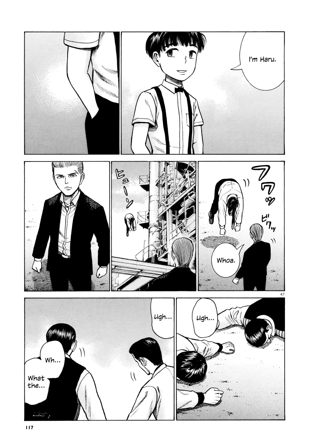 Hinamatsuri Chapter 68 page 46 - Chapter 68: Three year punch